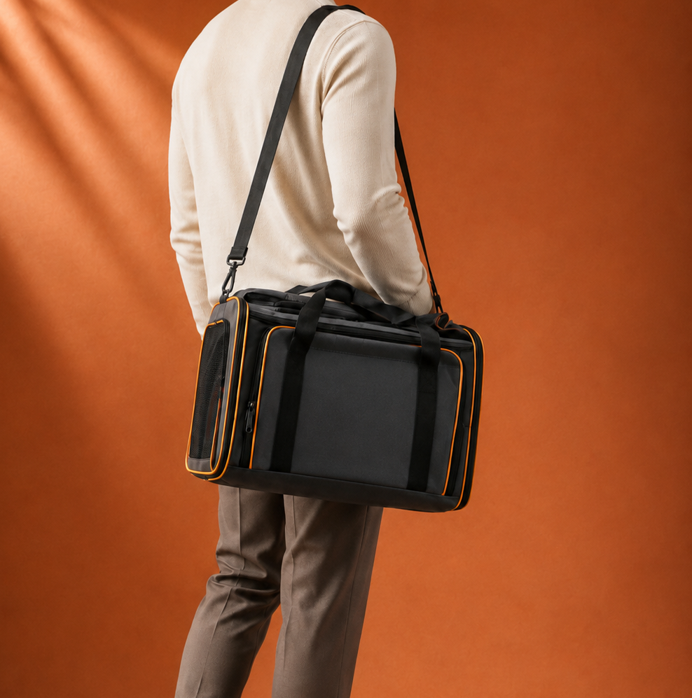 Sac de transport chat extensible