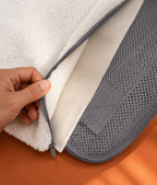 Coussin intérieur amovible et lavable, sac gris